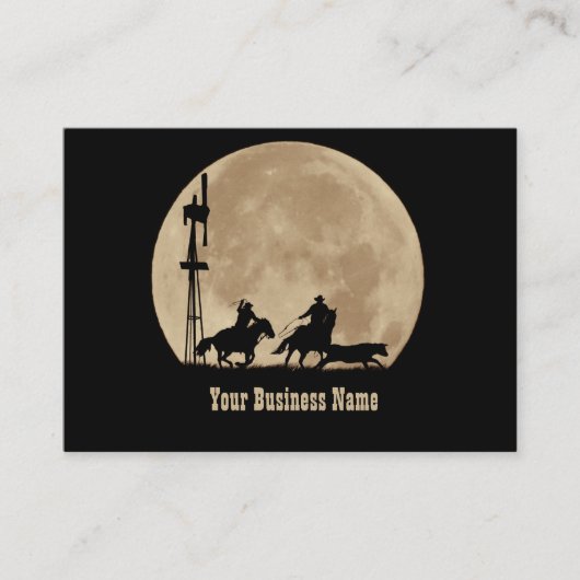 カウボーイビジネスカード 名刺 (正面)