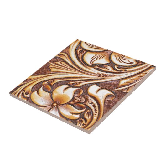 カウボーイファッションウエスタンカントリー工具革 タイル (側面)