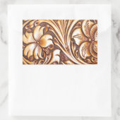 カウボーイファッションウエスタンカントリー工具革 長方形シール (バッグ)