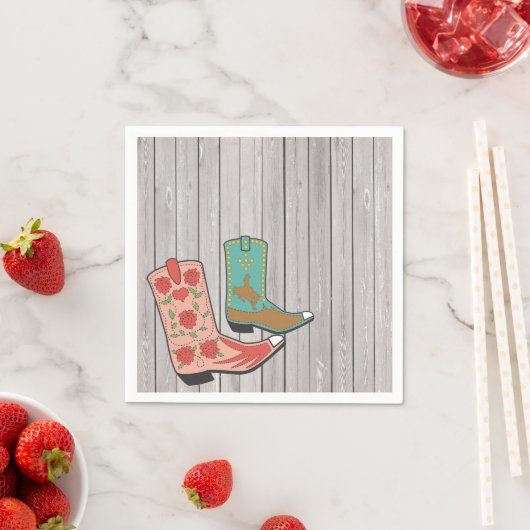 カウボーイファンシーブーツ スタンダードカクテルナプキン (インサイチュ)