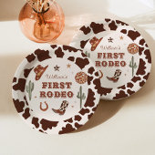 カウボーイファーストロデオワイルドウェスト誕生日パーティー ペーパープレート