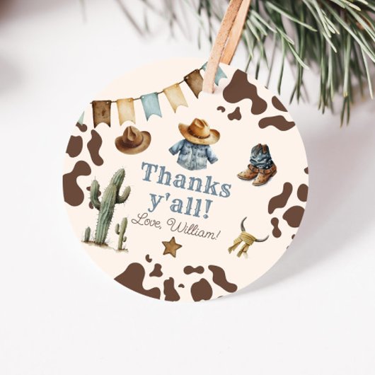 カウボーイファーストロデオワイルドウエスト誕生日ありがとう フェイバータグ