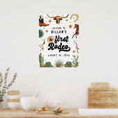 カウボーイファーストロデオ誕生日へようこそ ポスター (キッチン)