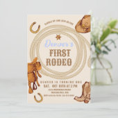カウボーイファーストロデオ誕生日招待状 男女兼用 招待状 (スタンド正面)