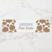 カウボーイファーストロデオ誕生日 ペットボトルラベル (シングルラベル)