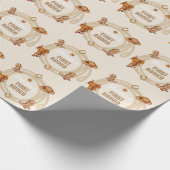 カウボーイファーストロデオ誕生日 男女兼用 ラッピングペーパー (角)