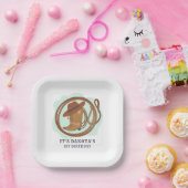 カウボーイファースト誕生日パーティー ペーパープレート (パーティー)