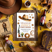 カウボーイファースト・ロデオ1歳の誕生日 招待状