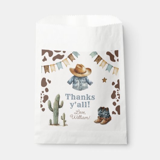 カウボーイファーストRodeo誕生日ワイルドウェスト フェイバーバッグ (正面)