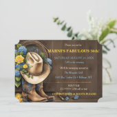 カウボーイフェミニンハットブーツバラウッドウェスタン 招待状 (スタンド正面)