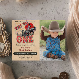 カウボーイフォト誕生日西の様子 招待状