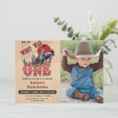 カウボーイフォト誕生日西の様子 招待状 (スタンド正面)