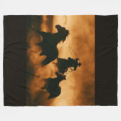 カウボーイフリースブランケット フリースブランケット (正面(横))