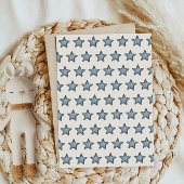 カウボーイブルーウェスタンのおむつラッフルチケットカード 招待状