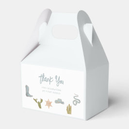 カウボーイブルーウェスタンファースト誕生日 フェイバーボックス