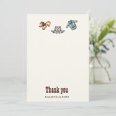 カウボーイブルーウェスタンロデオサンキューカード サンキューカード (スタンド正面)