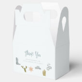 カウボーイブルーウェスタン赤ちゃんシャワー フェイバーボックス (オープン)