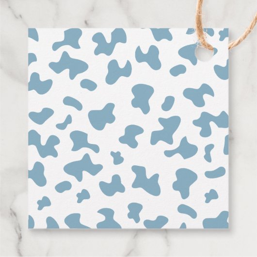 カウボーイブルーベビーシャワー少年 フェイバータグ (裏面)