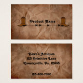 カウボーイブーツつるラベル (正面&裏面)