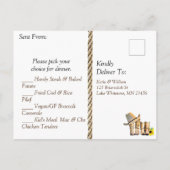 カウボーイブーツとひまわり 出席お願い 結婚式 案内ポストカード (裏面)