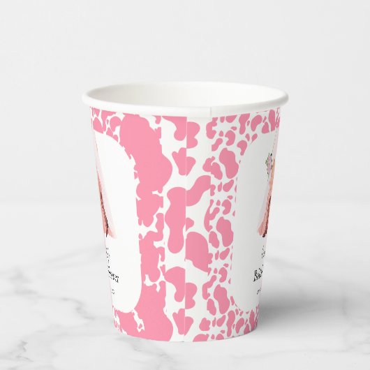 カウボーイブーツとウェディングドレスのブライズシャワー 紙コップ (右)