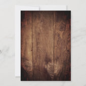 カウボーイブーツとデイジーウェスタン卒業パーティー 招待状 (裏面)