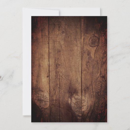 カウボーイブーツとデイジーウェスタン卒業パーティー 招待状 (裏面)