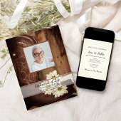 カウボーイブーツとデイジー ウェスタンライフのお祝い 招待状