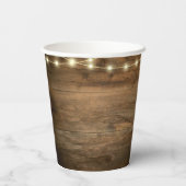 カウボーイブーツとヒマワリのウェスタンウェディング 紙コップ (裏面)