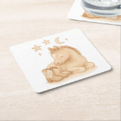 カウボーイブーツとフォール赤ちゃんシャワー スクエアペーパーコースター (アングル)