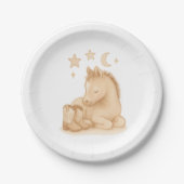 カウボーイブーツとフォール赤ちゃんシャワー ペーパープレート (正面)