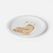 カウボーイブーツとフォール赤ちゃんシャワー ペーパープレート (アングル)