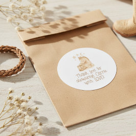 カウボーイブーツとフォール赤ちゃんシャワー ラウンドシール