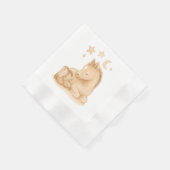 カウボーイブーツとフォール赤ちゃんシャワー 縁ありカクテルナプキン (角)