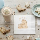 カウボーイブーツとフォール赤ちゃんシャワー 縁ありカクテルナプキン