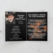 カウボーイブーツと帽子の生活お祝い カード (内部)