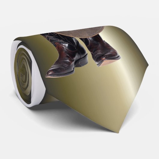 カウボーイブーツと帽子 ネクタイ (ロール)