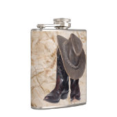 カウボーイブーツと帽子 フラスク (右)