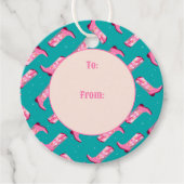 カウボーイブーツと花 フェイバータグ (正面)