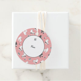 カウボーイブーツと花 フェイバータグ