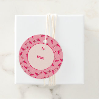 カウボーイブーツと花 フェイバータグ