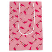 カウボーイブーツと花 ミディアムペーパーバッグ (裏面)