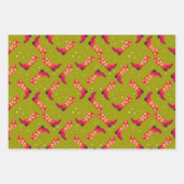 カウボーイブーツと花 ラッピングペーパーシート (正面2)