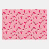 カウボーイブーツと花 ラッピングペーパーシート (正面)