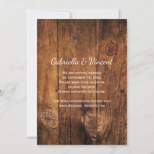 カウボーイブーツと馬ビットウェディング日付を保存 セーブザデート (裏面)