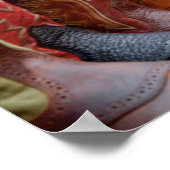 カウボーイブーツのラインアップのポスター ポスター (角)