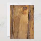 カウボーイブーツひまわりカントリーウェスタンベビーシャワー 招待状 (裏面)