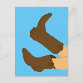 カウボーイブーツイェー シーズンポストカード