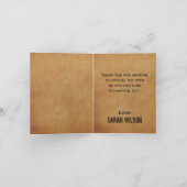 カウボーイブーツウェスタンテーマありがとう サンキューカード (内部)