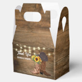 カウボーイブーツサンフラワーウェスタン結婚ズ フェイバーボックス (オープン)